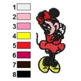 Sweet Minnie Mouse Embroidery Design
